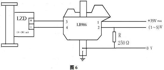 液氨金屬浮子流量計本安防爆型接線圖